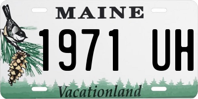 ME license plate 1971UH