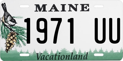 ME license plate 1971UU