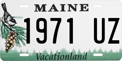 ME license plate 1971UZ