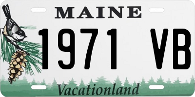 ME license plate 1971VB