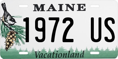 ME license plate 1972US