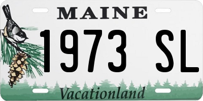 ME license plate 1973SL