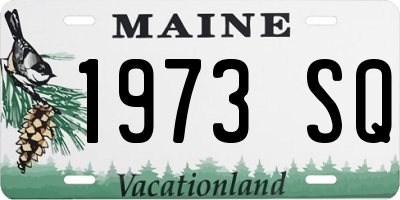 ME license plate 1973SQ