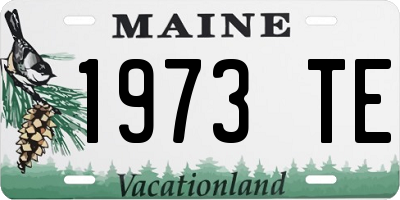 ME license plate 1973TE