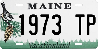 ME license plate 1973TP