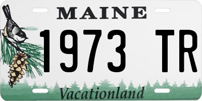 ME license plate 1973TR