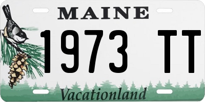 ME license plate 1973TT