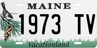 ME license plate 1973TV