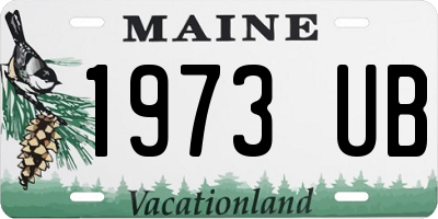 ME license plate 1973UB