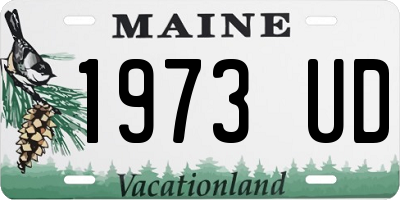 ME license plate 1973UD