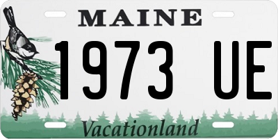 ME license plate 1973UE