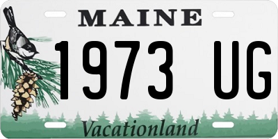 ME license plate 1973UG