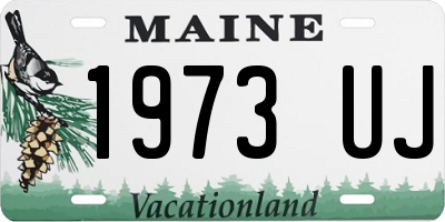 ME license plate 1973UJ