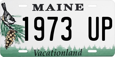 ME license plate 1973UP