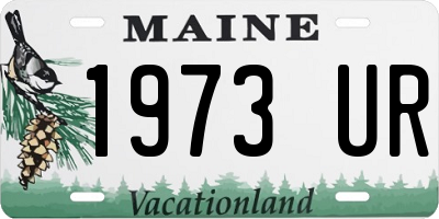 ME license plate 1973UR