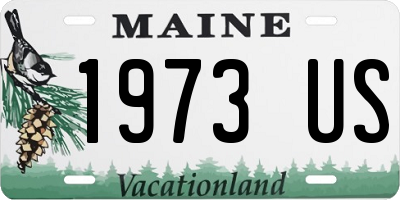 ME license plate 1973US