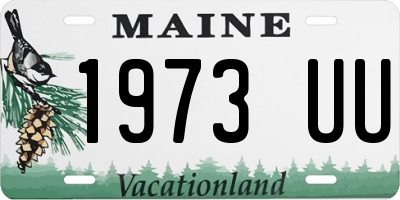 ME license plate 1973UU