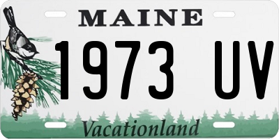 ME license plate 1973UV