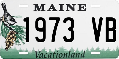 ME license plate 1973VB