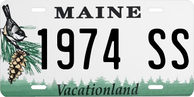 ME license plate 1974SS