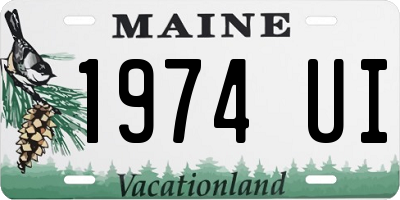 ME license plate 1974UI