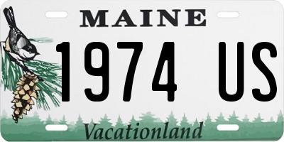 ME license plate 1974US