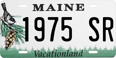 ME license plate 1975SR