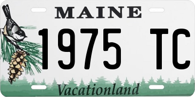 ME license plate 1975TC