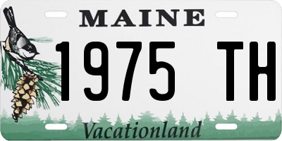 ME license plate 1975TH