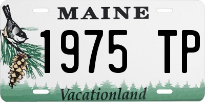 ME license plate 1975TP