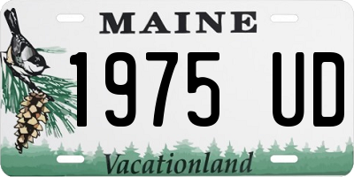 ME license plate 1975UD