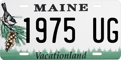 ME license plate 1975UG