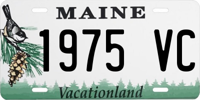 ME license plate 1975VC