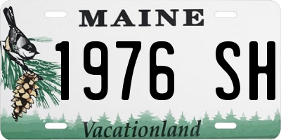ME license plate 1976SH