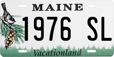 ME license plate 1976SL
