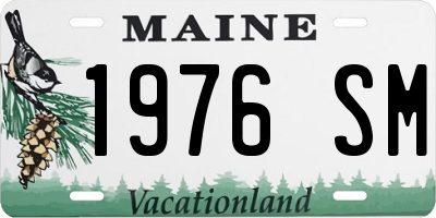 ME license plate 1976SM
