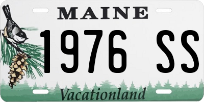 ME license plate 1976SS
