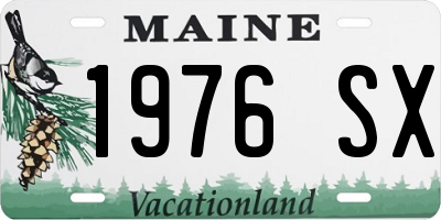 ME license plate 1976SX