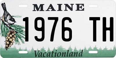 ME license plate 1976TH