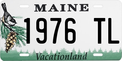 ME license plate 1976TL
