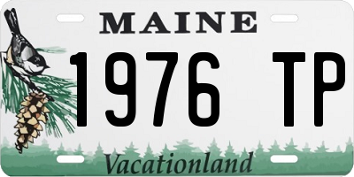 ME license plate 1976TP