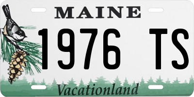 ME license plate 1976TS