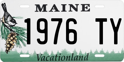 ME license plate 1976TY
