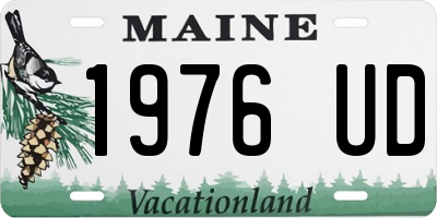 ME license plate 1976UD