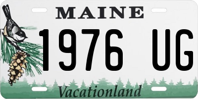 ME license plate 1976UG
