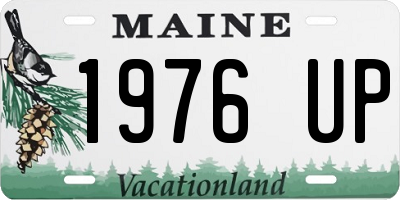 ME license plate 1976UP