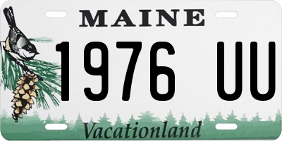 ME license plate 1976UU