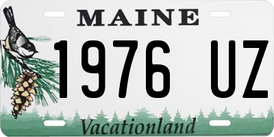 ME license plate 1976UZ