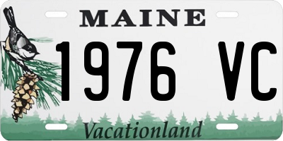 ME license plate 1976VC