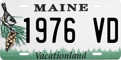 ME license plate 1976VD